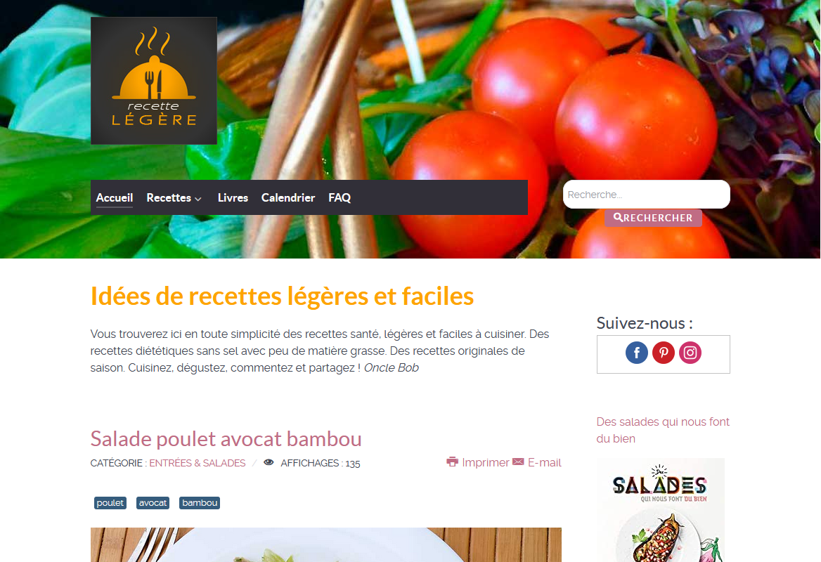 Recettes légéres